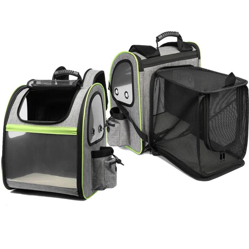 

Best Selling Durable Travel Weekend Expandable Pet Carrier Backpack Oxford Mesh Cloth Puppy Cat Carrier Backpack