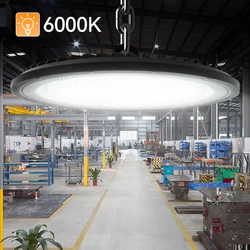 LED High Bay Lights 100W 200W Super Bright UFO Waterproof Commercial Industrial Market Warehouse Garage Homes Outdoor Indoor