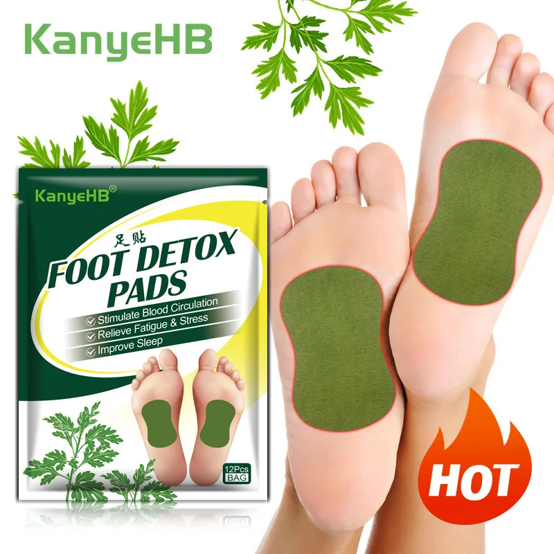 36Pcs Ginger Detox Foot Patch Wormwood Foot Pads Sleep Aid Relax Body Relieve Fatigue Clearing Damp Acupoint Herbal Patch