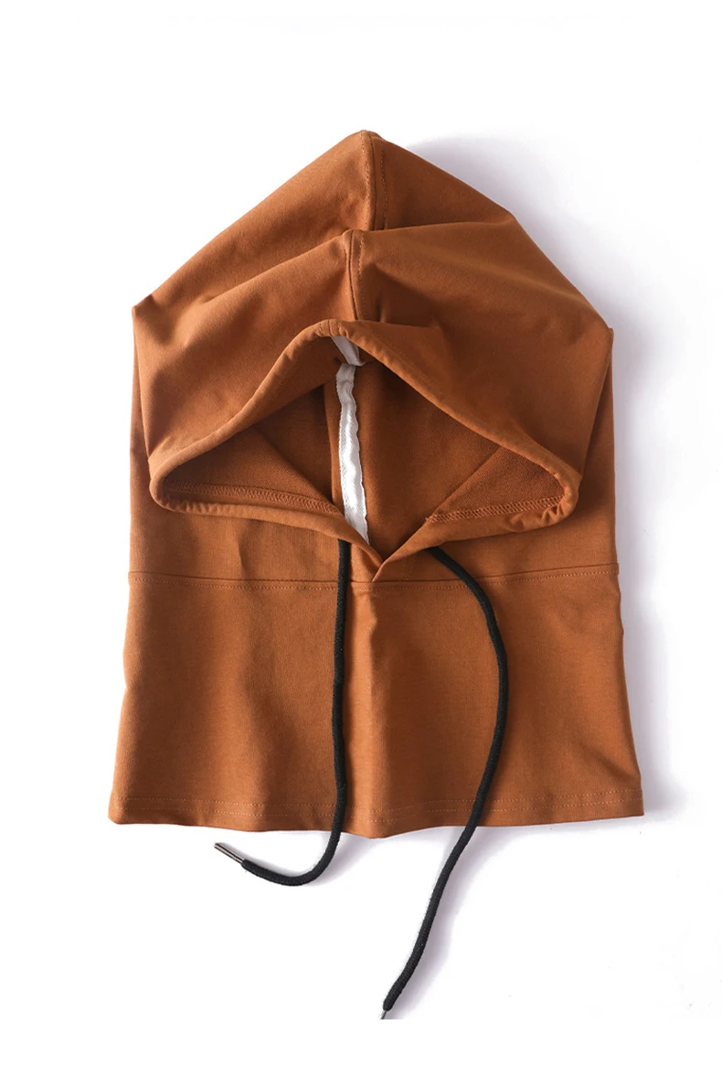 Sturmhaube aus 100er Baumwolle, weich, leicht, dünn, selbsthaubend, mit Kapuze, Sommermütze, Damen, vier Jahreszeiten, Herren, Schlafmütze, Laufen, Streetwear – Detail 15