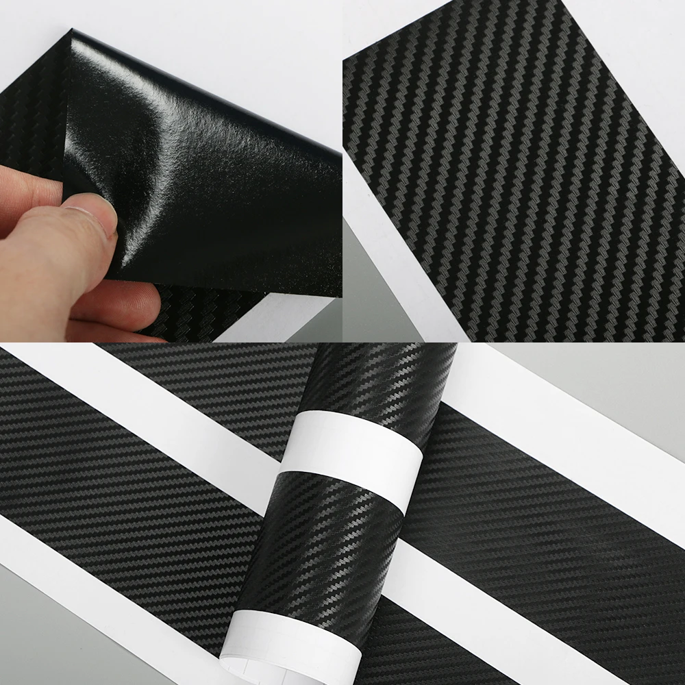 4PCS Car Door Sill Stickers Carbon Fiber Anti-Scratch Decals Protection Decoration Accessories For Nissan Qashqai J11 J12 J10
