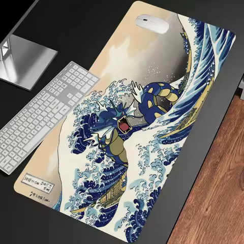 Kanagawa Art Wave mouse pad anime mousepad gaming mats desk mat pc accessories rubber anti-slip Suitable for work and games