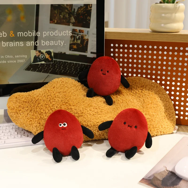 

Peanut PlushMut Pendant Doll Sit Toy Soft Kawaii Gift Groundnut Peel Pillow Cushion For Children