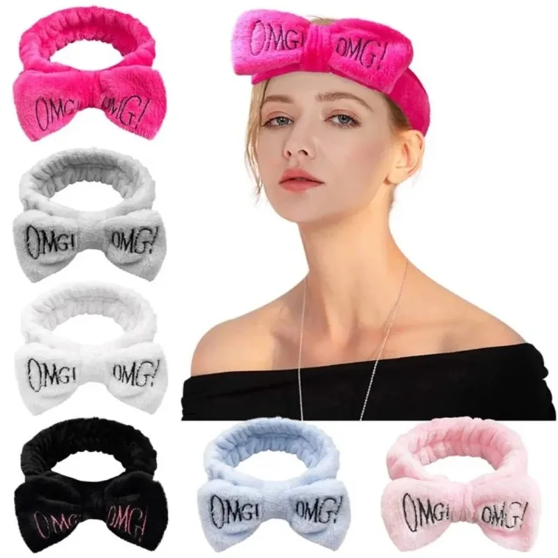 1pc Wash Face Headband Facial Mask Hair Holder Korean Hairband Turban Cartoon Headwear Women Lady Girl Hair Accessory