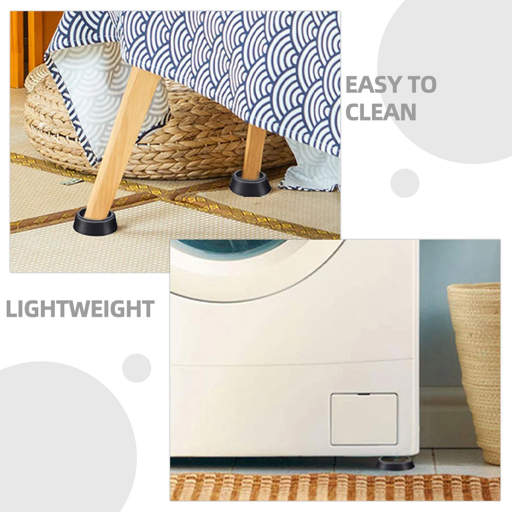 

4 Pcs Washing Machine Feet Pads Rubber Anti-slip Foot Refrigerator Increasing for Machines