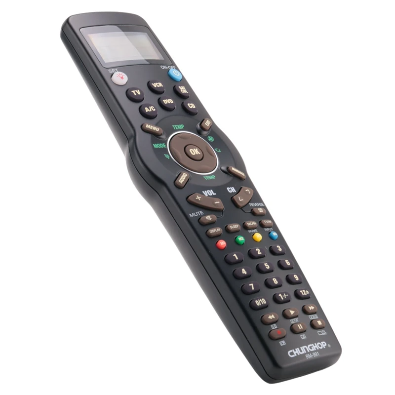 CHUNGHOP RM991 Smart Universal Remote Control Multifunctional Learning Remote Control For TV/TXT,DVD CD,VCR,SAT/CABLE And A/C