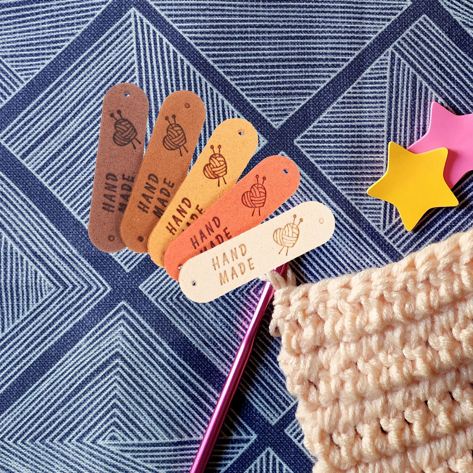 

50pcs For Handmade Items Handmade Labels Sewing Tags Crochet Knitting Labels Durable Decoration Tags Diy Apparel Bags