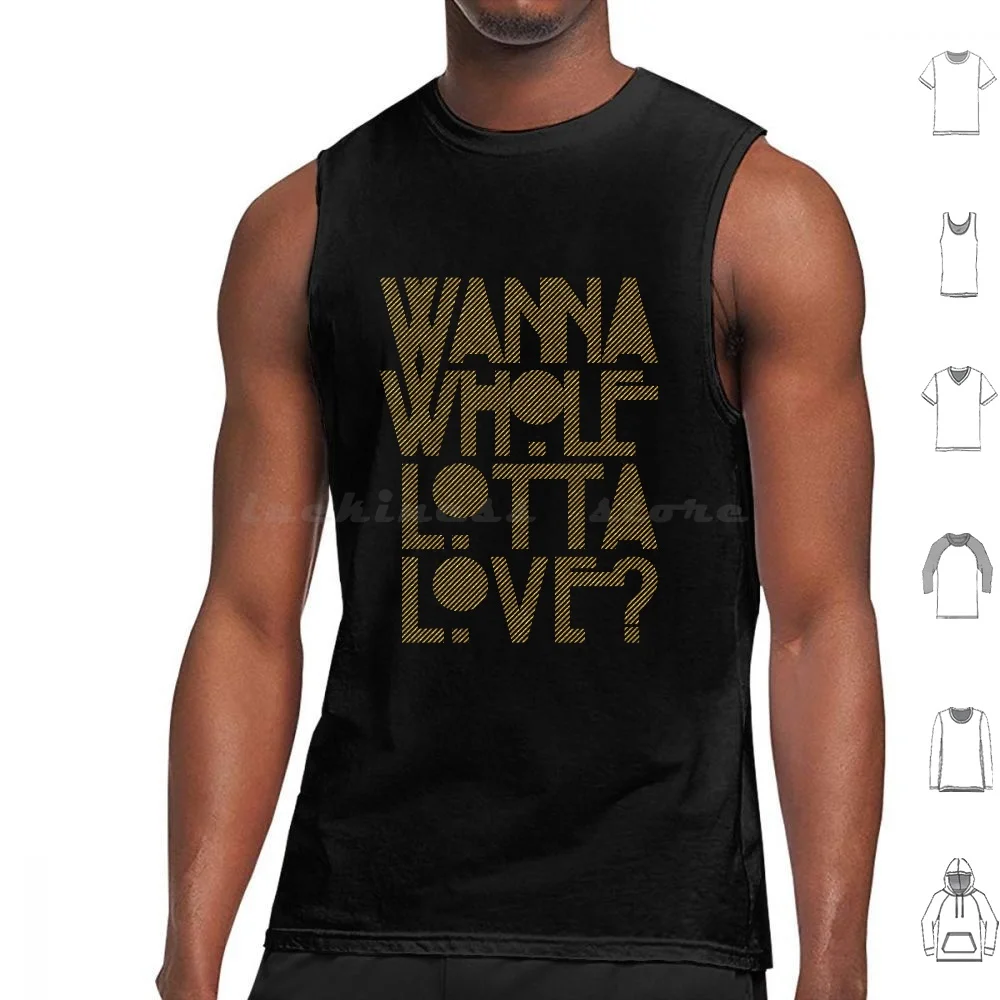 Wanna Whole Lotta Love Tank Tops Print Cotton Music Robert Plant Jimmy Page Zepelin Stencil Stairway Led Heavy