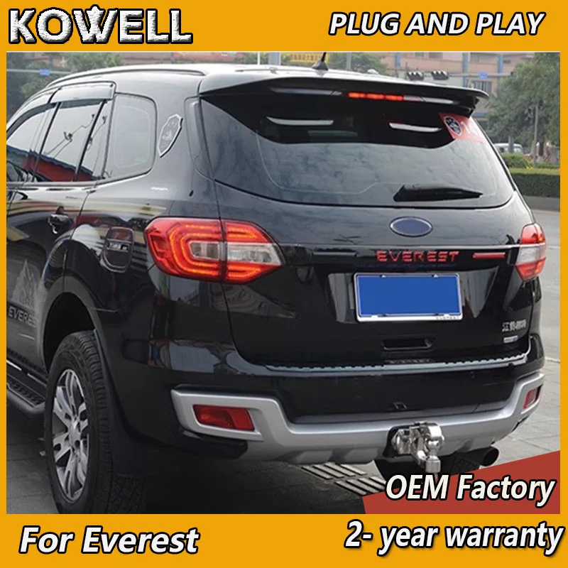 Car Styling for Ford Everest Tail Light 2016-2018 Ford Endeavour Tail Lights DRL+Brake+Turn Signal+Reversing+Fog