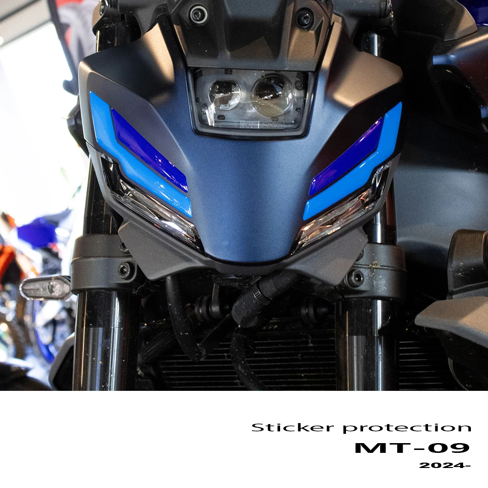 

Для MT-09 MT 09 mt09 2024 2025 мотоциклетная наклейка наклейка 3D защитные наклейки водостойкие полночные голубые