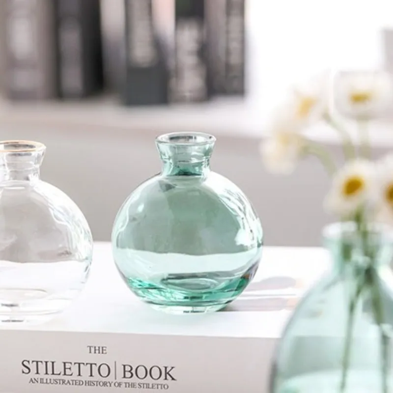 

New Light Luxury Glass Vase Handicraft Ornament В Скандинавском Стиле تحف كبيره للمنزل Decoration Maison Jarrones Room Decor