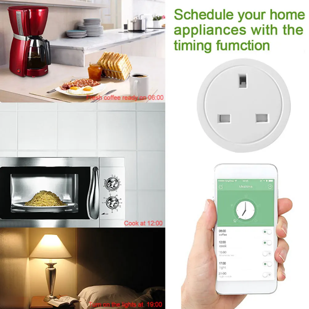 

Mobile Socket WiFi Socket Intelligent Plug Remote Control Memory Function High Temperature Resistance for Daily Use