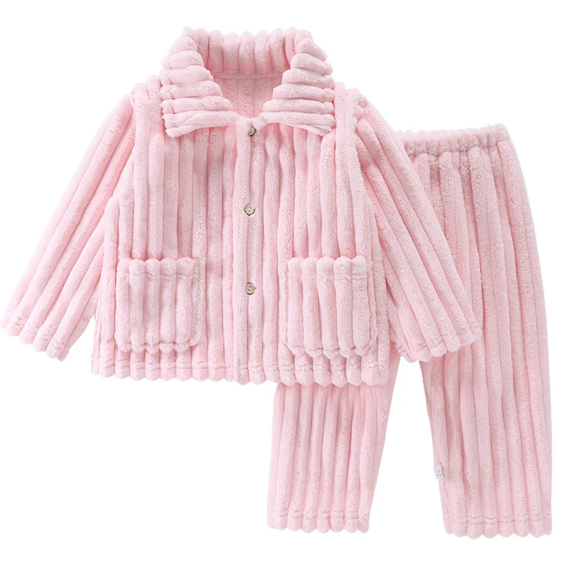 

2Piece Winter Baby Girl Clothes Toddler Boy Outfits Fashion Casual Fleece Warm Thick Tops+Pants Boutique Kid Clothing Sets BC843