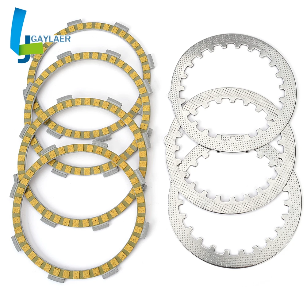 1V1-16324-00 Комплект стальных фрикционных дисков сцепления для Yamaha RZ50 5FC DT80 MX MXS LC1 TZM50R YZ80C YZ80D YZ80E YZ80G 598-16321-01