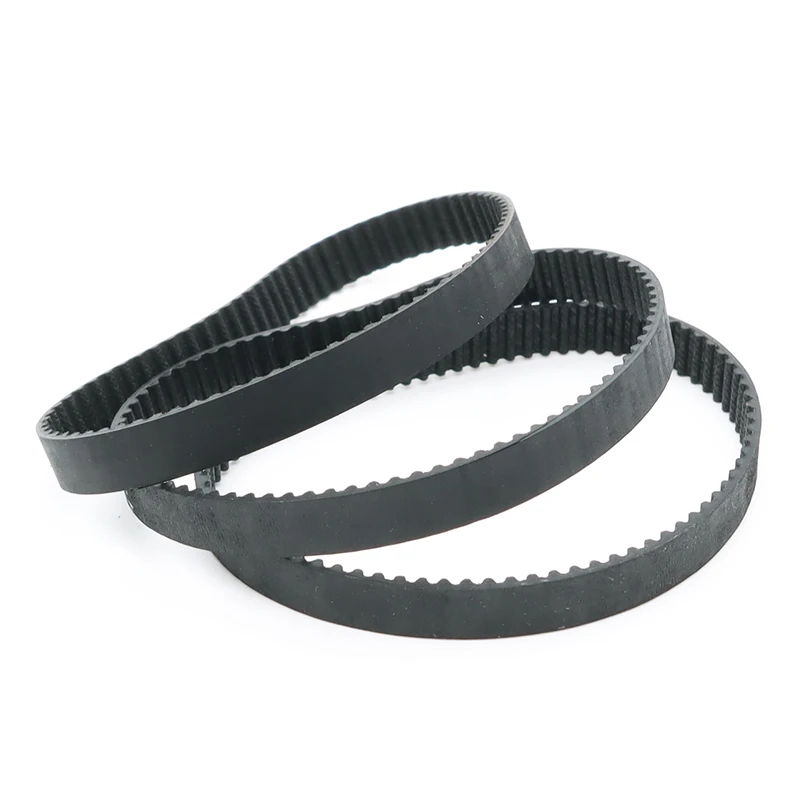 HTD 2M Timing Belt 2M Closed Loop Rubber Belt Width 4/6/10/15mm Length 118 120 126 130 136 142 158mm 2M Drive Toothed Belt HTD2M