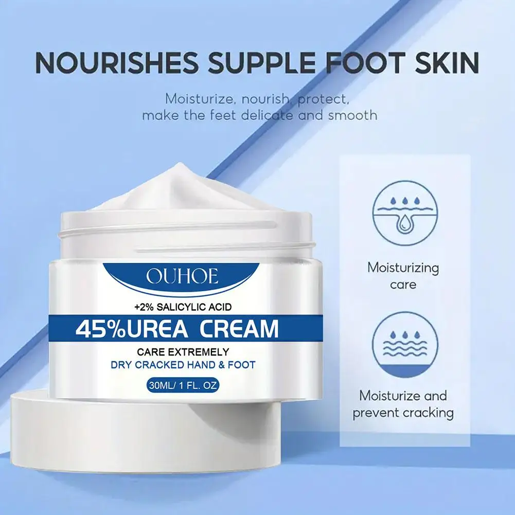 2PCS 45% Urea Cream Feet Callus Remove Cream Body Moisturizing Exfoliation Nourishing Cream Repair Foot Care Exfoliator Anti-dry