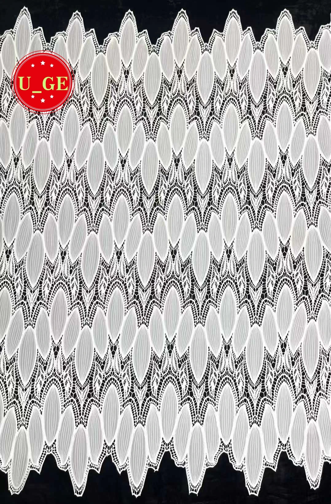 

5 ярдов ультрамодной белой нежной хлопковой кружевной ткани высшего качества, очень мягкой, с лазерной обработкой, для вечерних платьев U_Ge9263