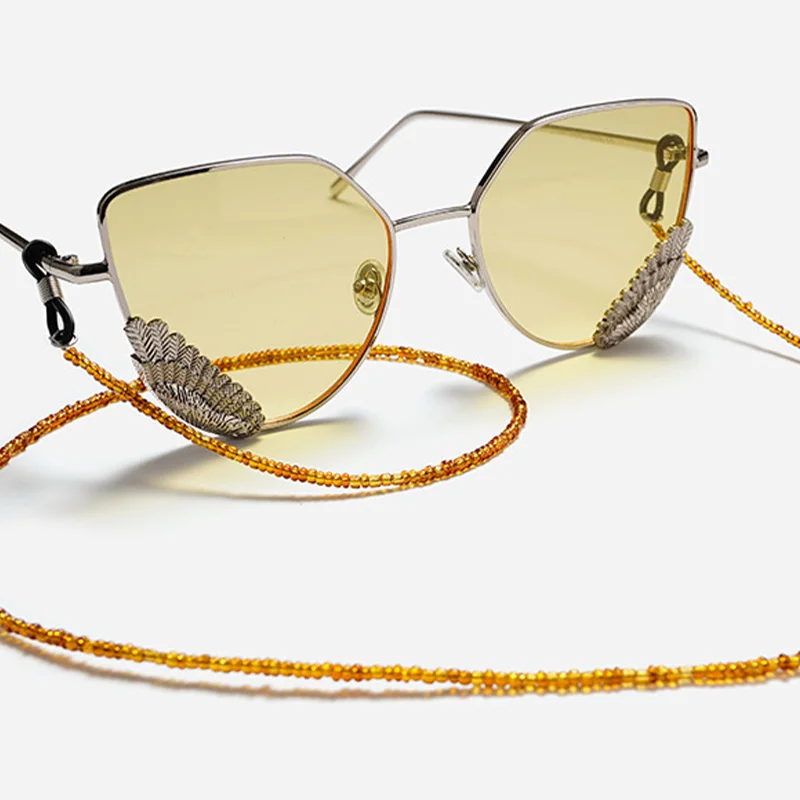 روكسي |   العنبر سلسلة النظارة الرجال والنساء الإبداعية الرقبة النظارات الشمسية سلسلة 2025 نظارات الإكسسوارات الجديدة