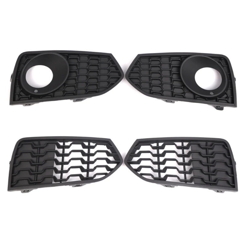 

Left&Right Car Front Bumper Fog Light Grille Cover Mesh Style FogLamp Racing Grills For BMW 2-Series F22 F23 M 2013-2017 Parts