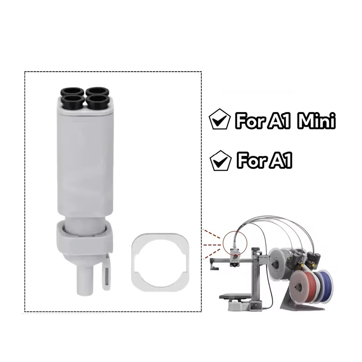 

2025 + для 3D-принтера Lite Filament Hub, пятипозиционный переключатель компонентов, многоцветная печать для мини-запчастей A1/A1