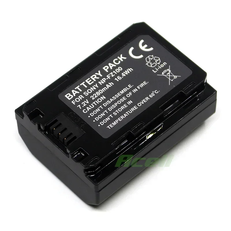 Dual Charger or NP-FZ100 Battery for SONY A7CR A7M3 A7RM3 A7RM4 A7RM5 A7SM3 A7M4 A9M3 ILCE-1 ILCE-9 ZV-E1/W ILME-FX30 Camera