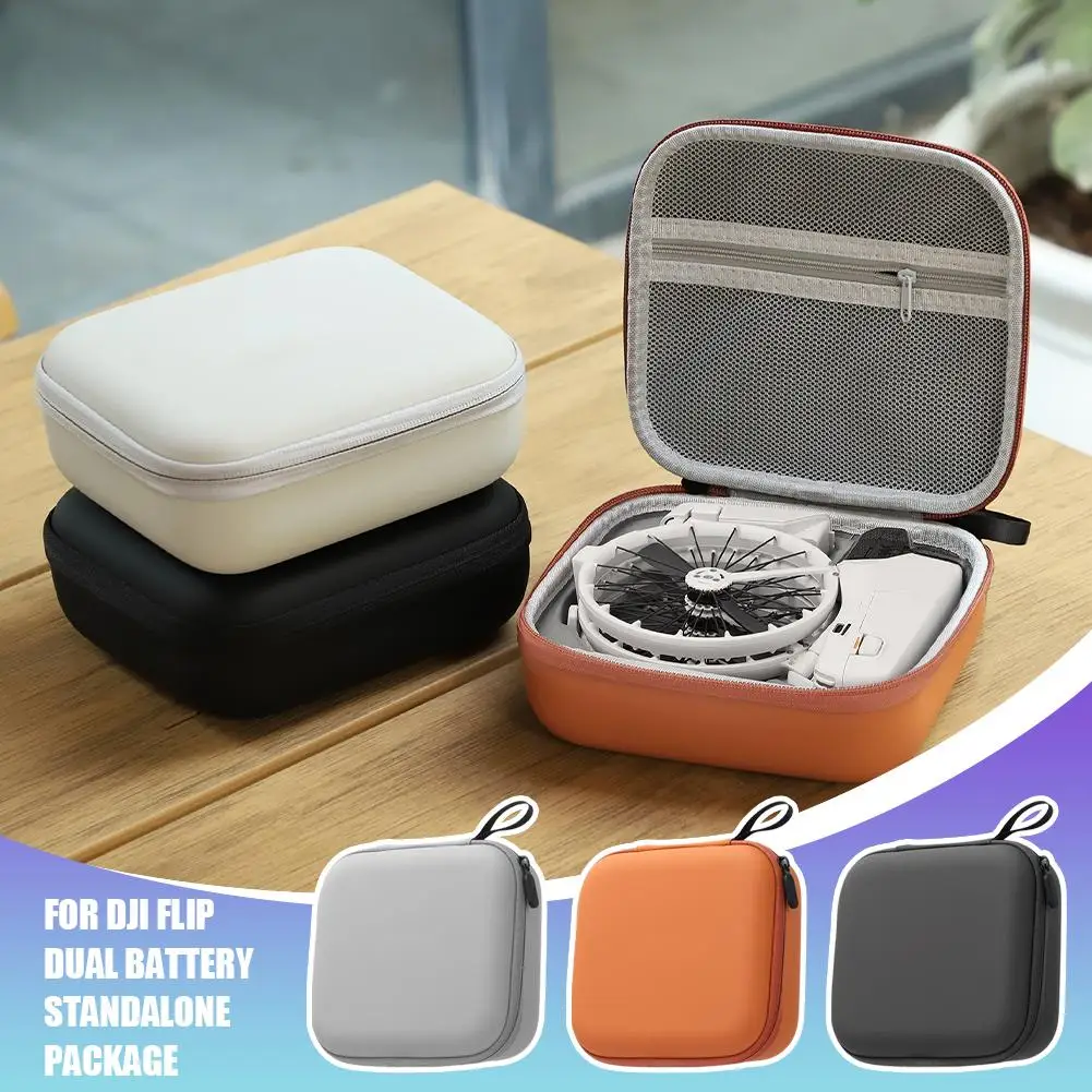 For DJI Flip Double Electric Single-machine Bag Portable Square EVA Bag Storage Box Shock-proof Anti-fall Protective Shell