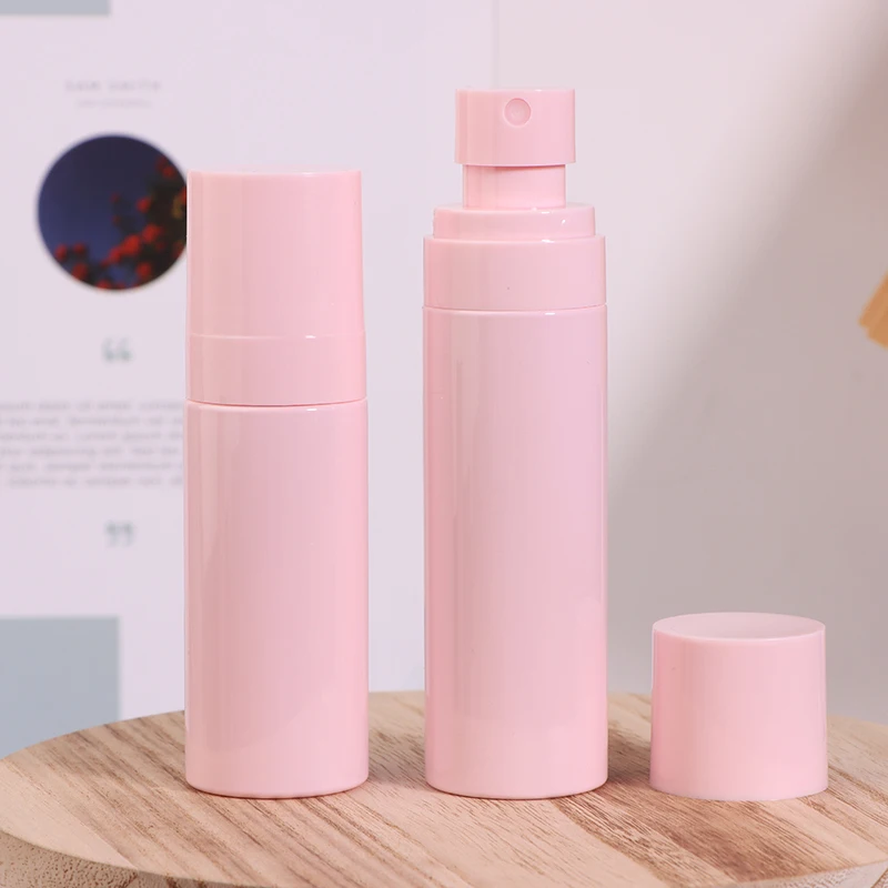 60ml 80ml 100ml Plastic Spray Bottle Mist Atomiser Sprayer Opaque Pink Perfume Refillable Bottle Travel Portable Container