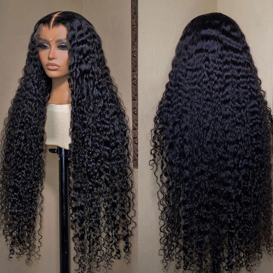 Tiefe Welle Menschliches Haar Spitze Frontal Perücken Für Frauen Brasilianische Glueless