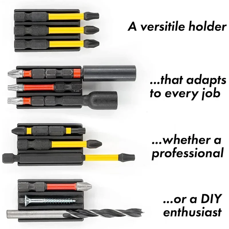 Magnetic Electric Drill Screwdriver Bit Holder For Dewalt For Milwaukee Impact Drivers High Strength 3M Adhesive Drill add-on