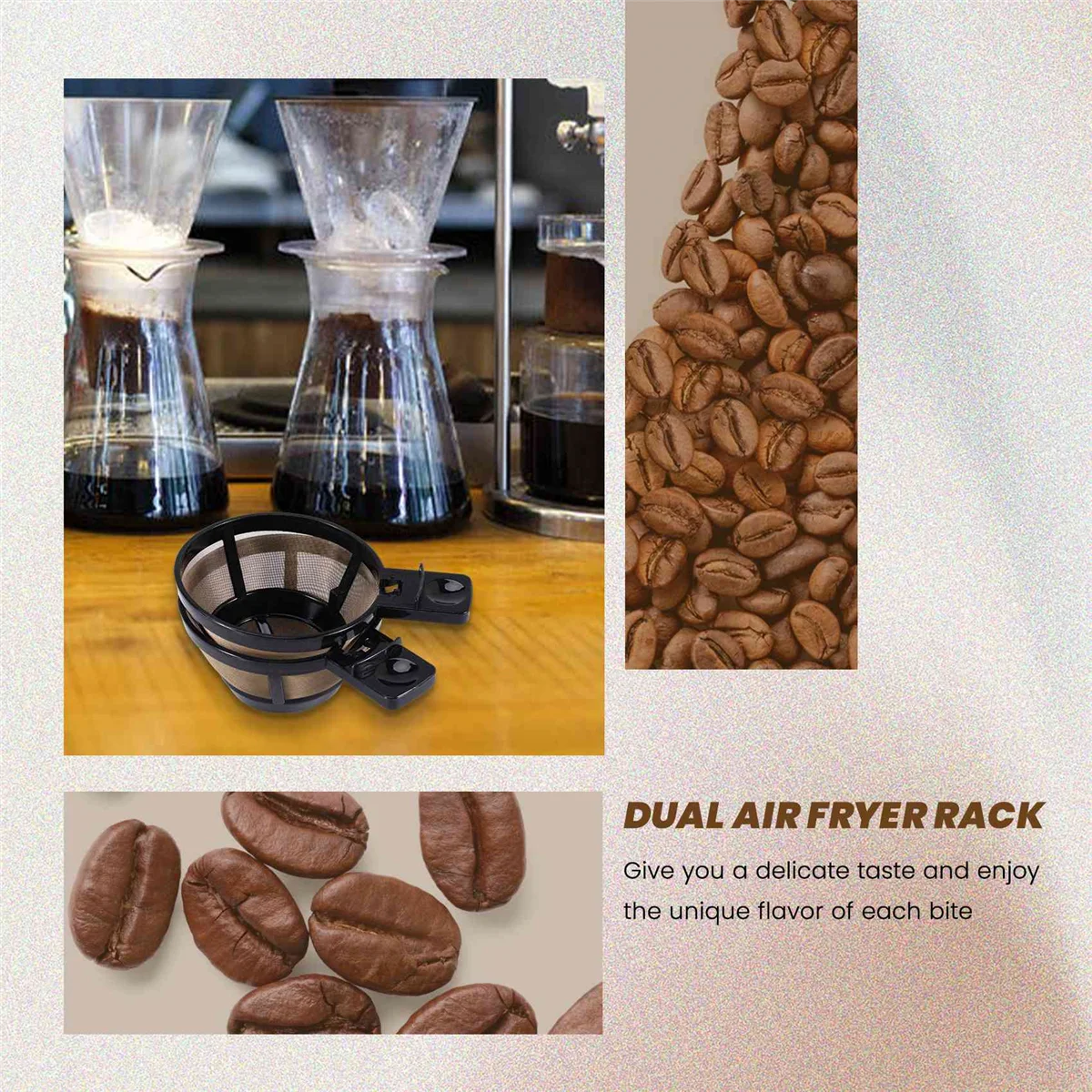 فلتر سلة قهوة قابل لإعادة الاستخدام لموديلات ماكينة صنع القهوة ذات الاتجاهين 49980A، 49980Z، 47650، 49933