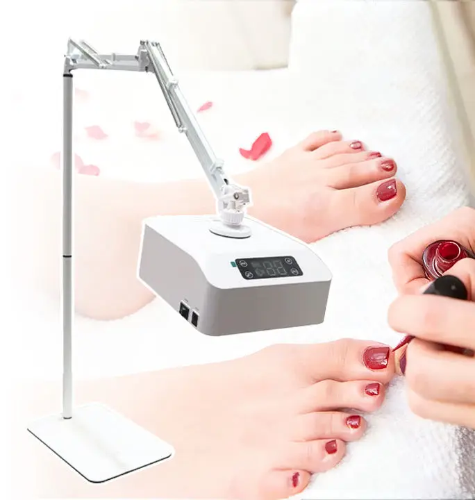 Adjustable UV LED foot floor light, nail polish quick dryer, nail desk lamp, salon rechargeable battery foot care nail lamp