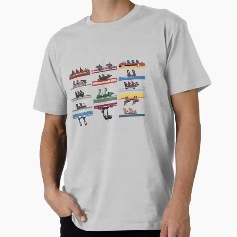 Camiseta Six Flags Magic Mountain Coaster Cars 2020, fabricada en EE. UU., AUS, M, 2XL