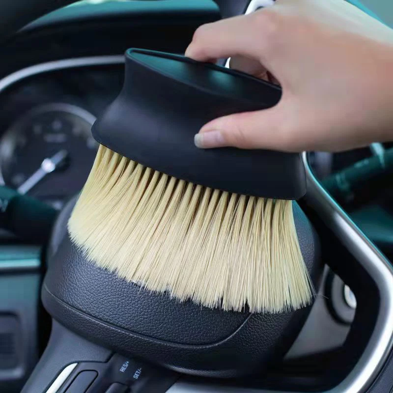 1Pc Dust Removal Brush Air Conditioner Outlet Car Wash Dust Artifact Dust Removal Brush Cleaning Tooel Soft Brush Car Supp