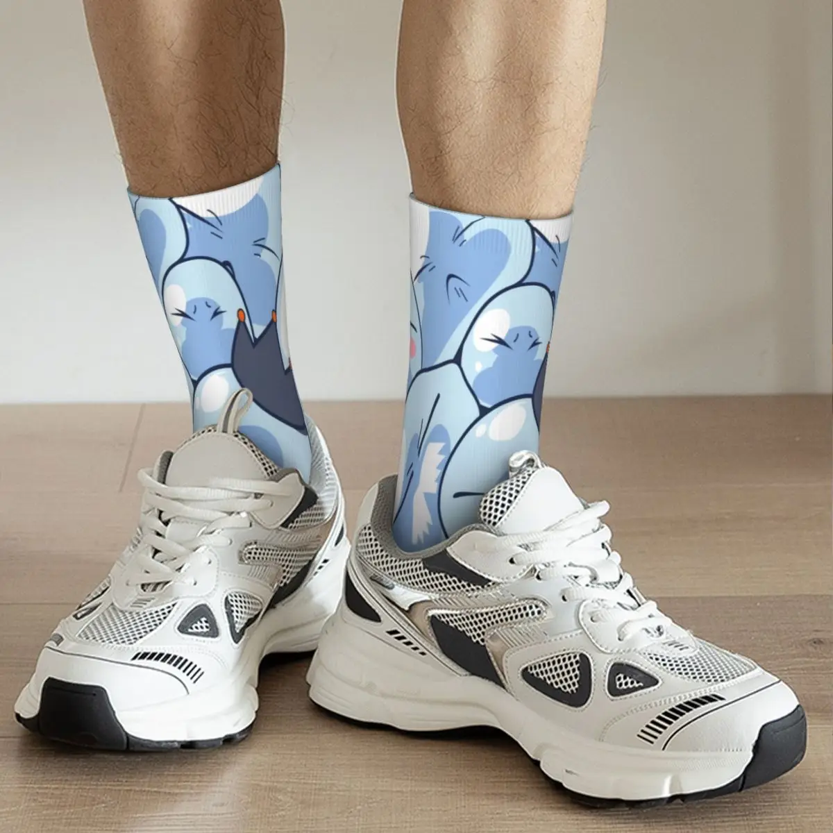 Happy Funny Men\'s Socks Harajuku Rimuru Tempest That Time I Got Reincarnated As A Slime Sock Sport Women\'s Socks Autumn Winter
