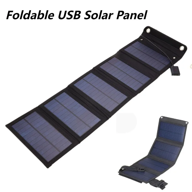 

Waterproof 20W 5V Foldable USB Solar Panel Cells Mobile Phone Battery Charger for Camping Hiking with Carabiner