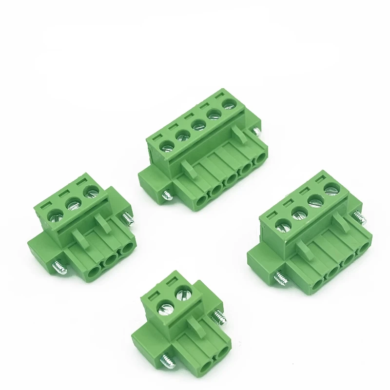 2EDG 5.08mm 2/3/4/5/6/7/8/9/10/12/14/16/20/24 Pin Right Angle Line Terminal Plug Type 2EDGRKP 2EDGKM Connector PCB Screw Block