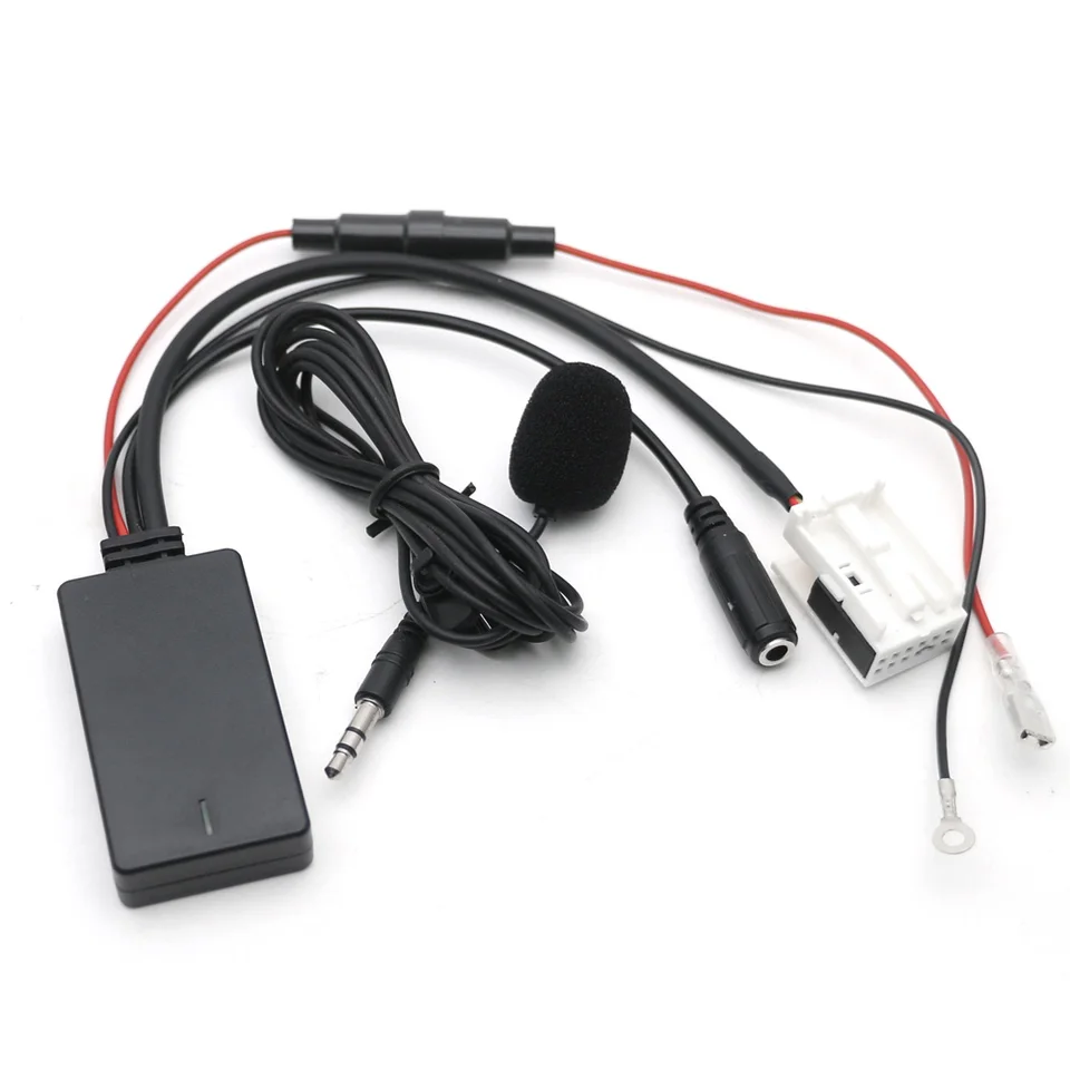 Bordhap Adattatore Bluetooth 5.0 AUX Per Auto – Vivavoce Con Microfono, Compatibile BMW Serie 1/3/5/6/7 (E60, E63, E87, E90, E65)
