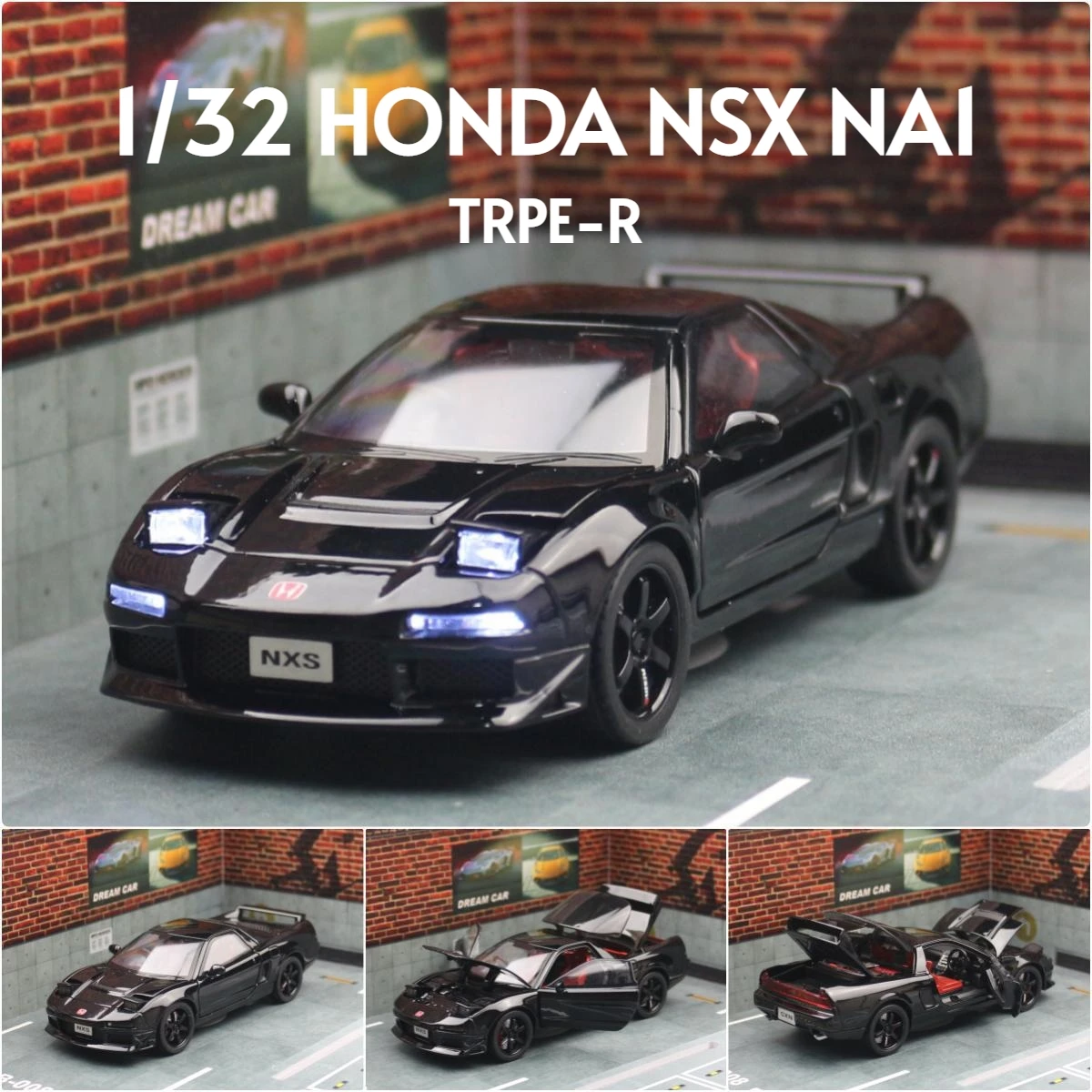 1/32 Honda Acura NSX NA1 JDM Racing Toy Car For Kid Diecast