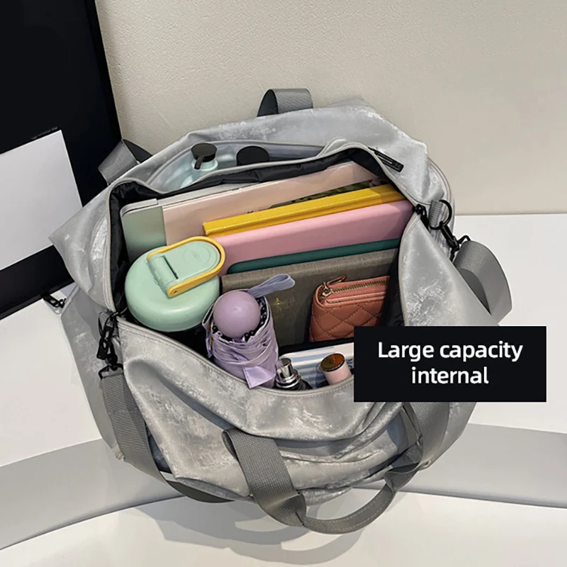 Bolsa táctica de lona impermeable multiuso con compartimento seco