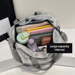 Bolsa táctica de lona impermeable multiuso con compartimento seco