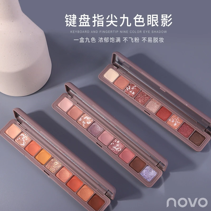 NOVO New Beauty 10 Colors Belonging Shimmer Matte Eyeshadow Palette Eye Shadow Makeup Waterproof