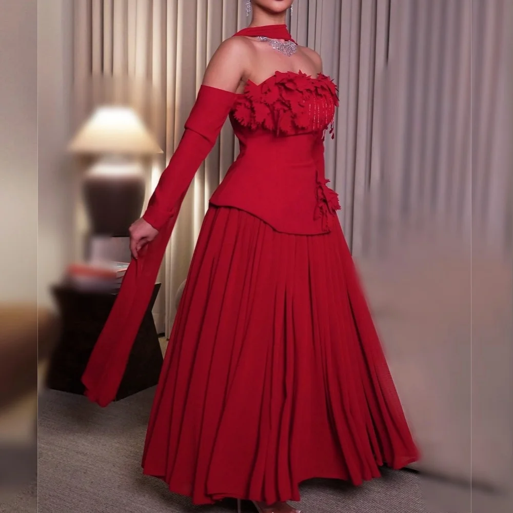 

Customized Elegant Evening Gown Applique Off-the-shoulder Glitter Tassel A-line Long Dresses Formal Party Dresses for Wedding