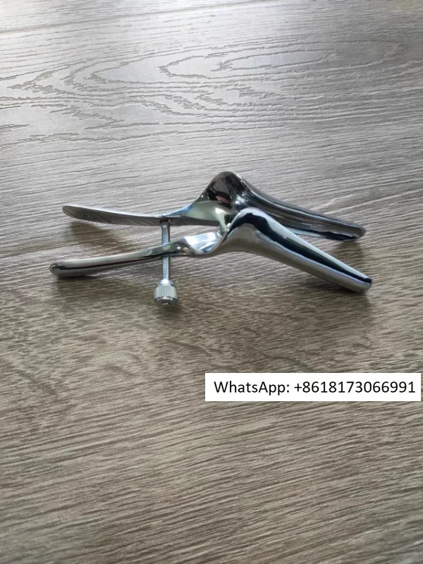 Split-lobed anoscope Medium stainless steel anorectal retractor Speculum anorectal dilation mirror Length 8cm