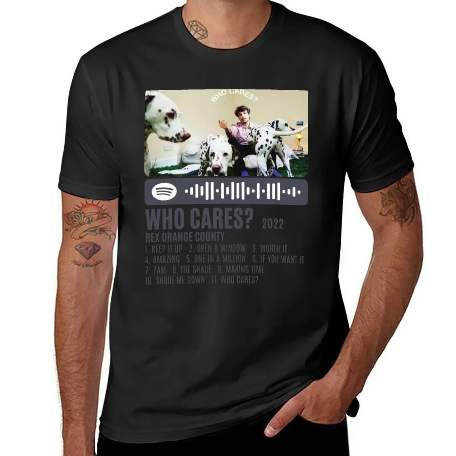 

Rex Orange County Who Cares T-Shirt customs quick drying Aesthetic clothing fitted t shirts for men