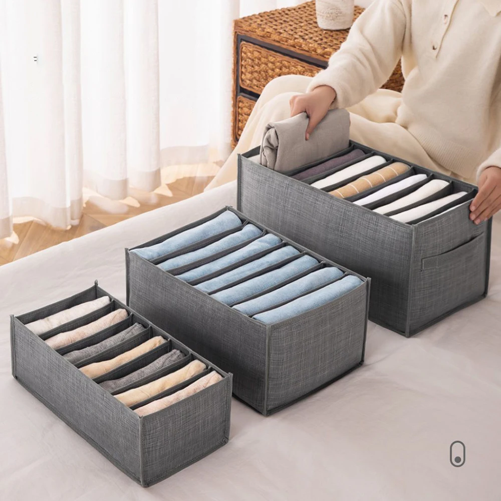 Storage Box Clothes And Pants Storage Artifact Clothes And Underwear Storage Basket Pants Rack Compartmentalized Storage Box Sto