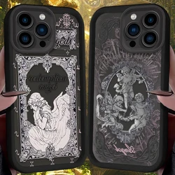 Retro Style Cupid Angel Phone Case for Oppo A60 A3 A3X A98 A78 A58 A38 A57 A76 A17 A94 A74 A55 A54 A79 4G 5G Soft TPU Back Cover