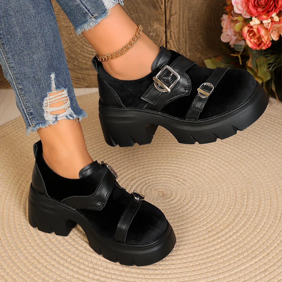 Sapatos Mary Jane com fivela d - Womens Heels avaliação e preço