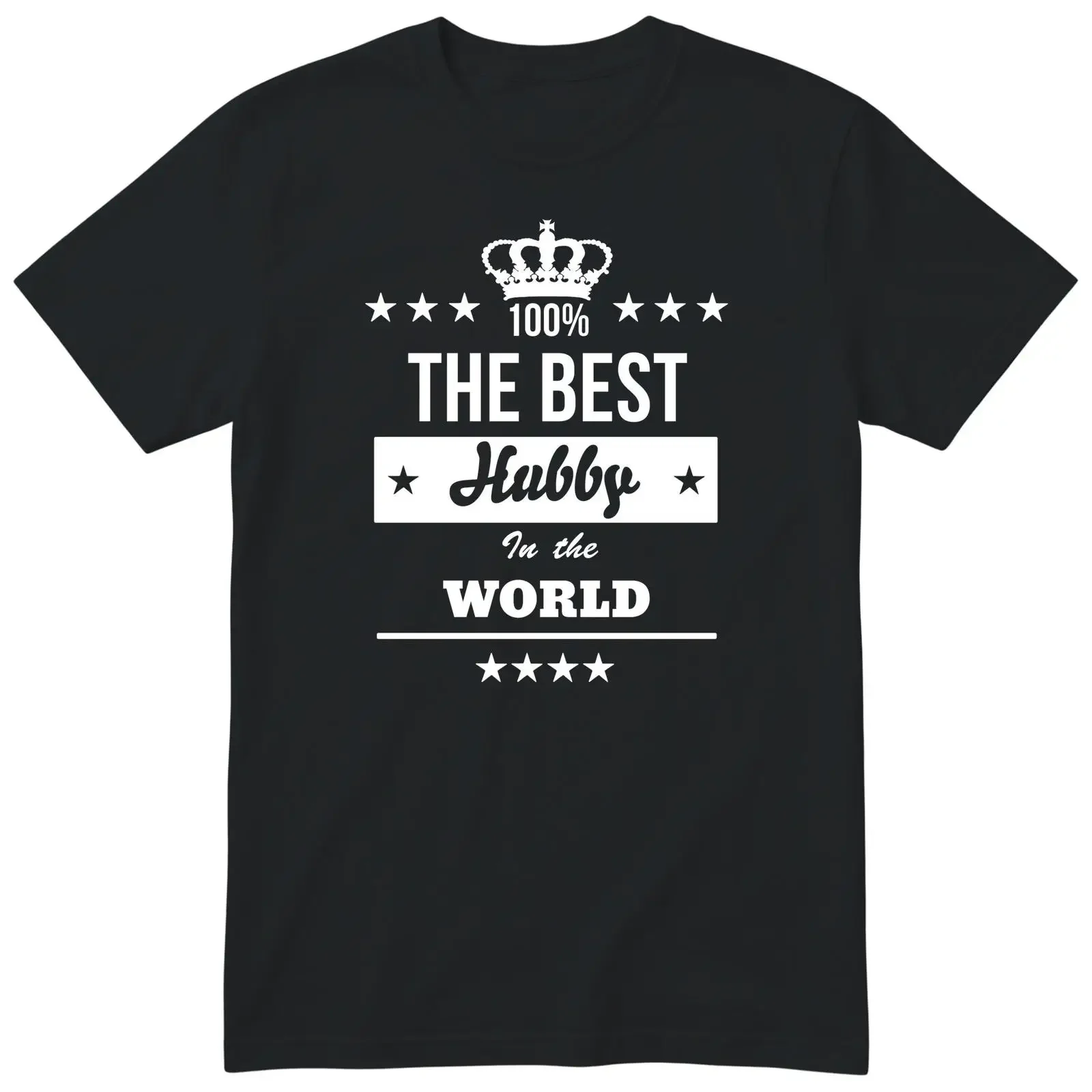 The Best Hubby In World T Shirt Funny Valentines For Him Husband Birthday S 3XL vintage Washed Versatile designer clothes