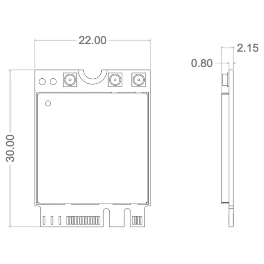 RTL8852BE-CG M.2 Wireless Module WIFI6 1200Mbps High Frequency WFI Bluetooth Module BL-M8852BP4