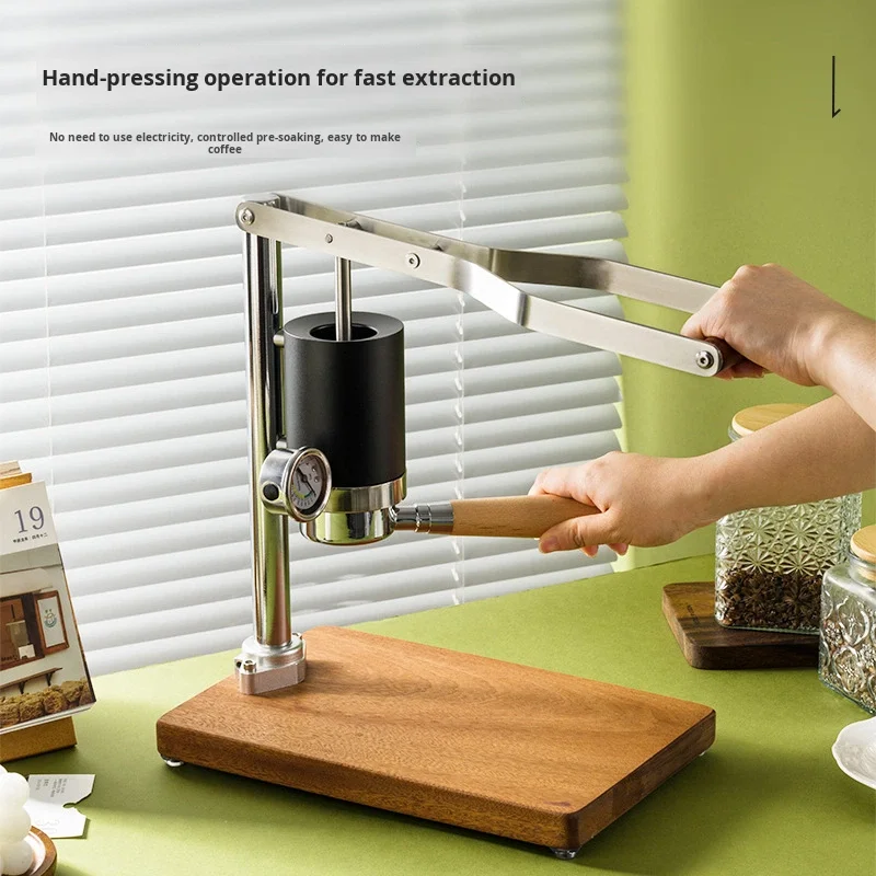 Hot Selling Hand-Pressed Espresso Machine Retro Design High Appearance Rich Oil Integrated Lever China